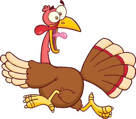 Why did the turkey cross the road twice? To prove he wasn't chicken! | Thanksgiving cartoon ...