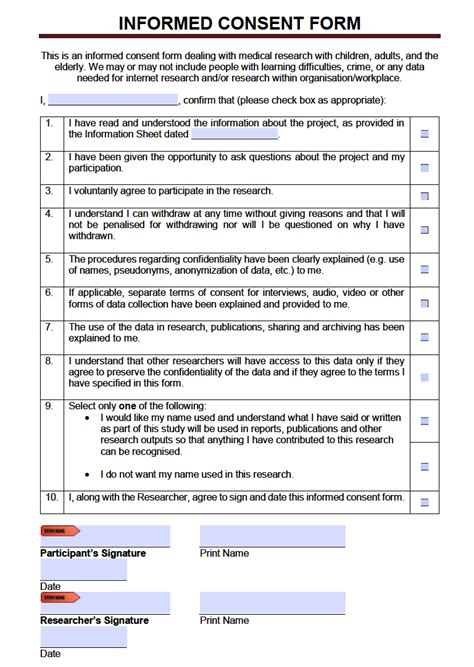 Informed Consent Form