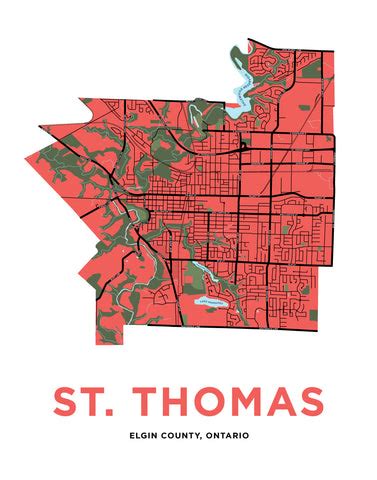 St. Thomas Map Print – Jelly Brothers