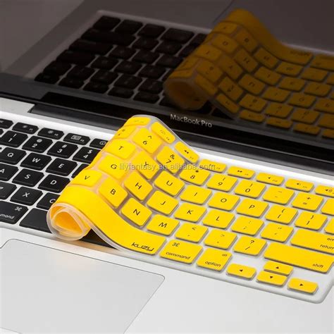 Yellow Color Laptop Computer Keyboard Cover Silicone Skin For 13" 15 ...