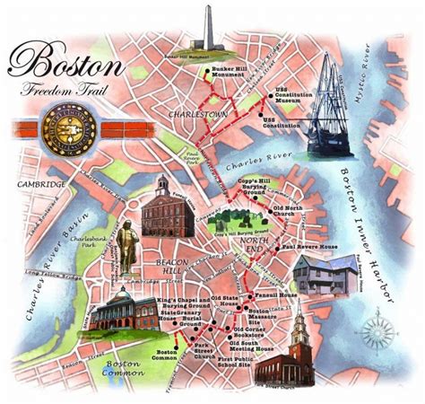 Free Printable Map Of Boston, Ma Attractions. | Free Tourist Maps ...