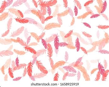 Glamour Pink Flamingo Feathers Vector Background Stock Vector (Royalty ...