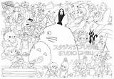Studio Ghibli Coloring By MrFitz  TPT sketch template