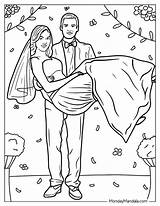 Personalized Wedding Coloring Pages sketch template