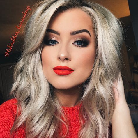 38 Ideas Makeup Red Lipstick Blonde For 2019 Red Lipstick Makeup blonde Ideas lipstick mak ...