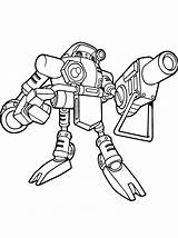 Robot Coloring Pages Printable  Word Searches sketch template