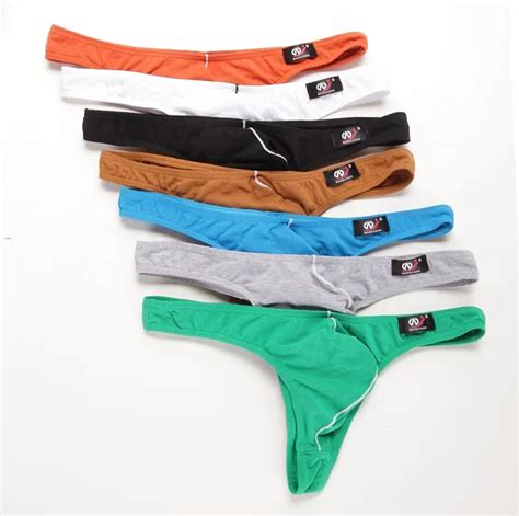 Men's sexy cotton g strings Thongs Mens Underwear gay underwear Jocks 7 ...