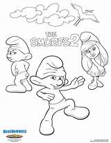 Smurfs 2 Coloring Pages sketch template
