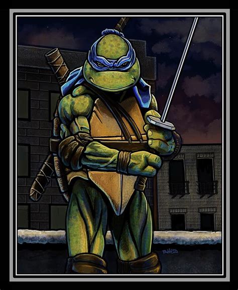 Leonardo TMNT Fan Art Digital Art by Bradley James Geiger - Pixels