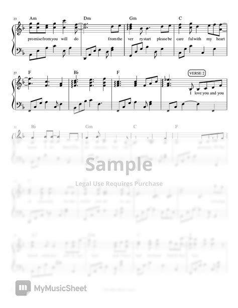 Jose Mari Chan & Regine Velasquez - Please be Careful with my Heart (piano sheet music ...