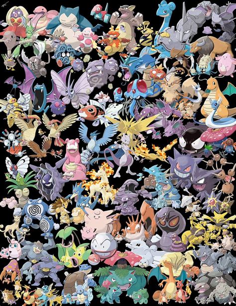 Original 151, pokemon, gen 1, characters, HD phone wallpaper | Peakpx