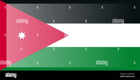 Jordan flag, official colors and proportion correctly. National Jordan ...