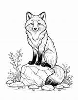 Free Fox Coloring Pages For Kids sketch template