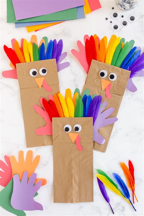 Paper Bag Turkey Craft - Made To Be A Momma