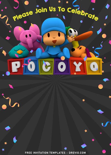 Pocoyo Birthday Party Printable - Printable Form, Templates and Letter