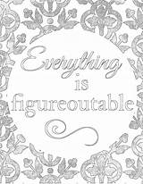The Prudent Pantry Colorful Quotes Everything Is Figureoutable  sketch template