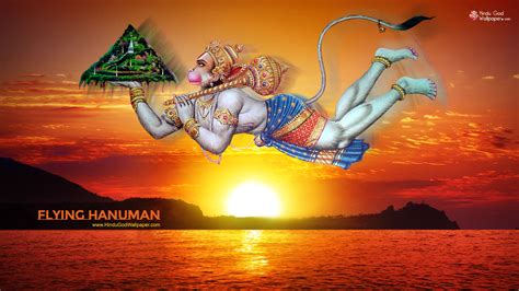 1080p Flying Hanuman HD Wallpaper 1920x1080 Free Download