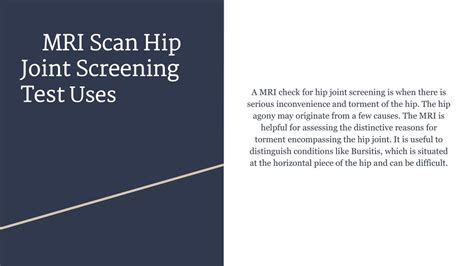 PPT - Mri scan hip joint screening test PowerPoint Presentation, free ...