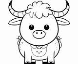 Ox Coloring Pages – Coloring Corner sketch template