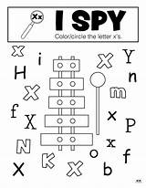 i Spy coloring Page With Letters And Symbols In Black White  sketch template