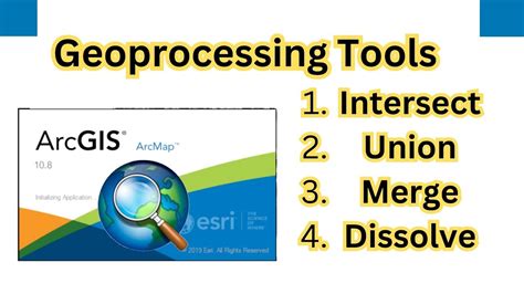 Geoprocessing Tools || Intersect || Union || |Merge || Dissolve || in ArcMap - YouTube