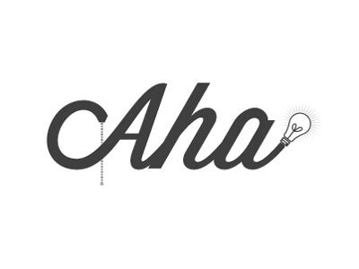 Aha Logo by Tony Pipta on Dribbble