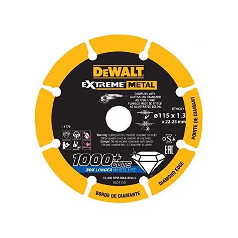 DEWALT DT40251-QZ Extreme Diamond Metal Cutting Disc | Mister Worker®