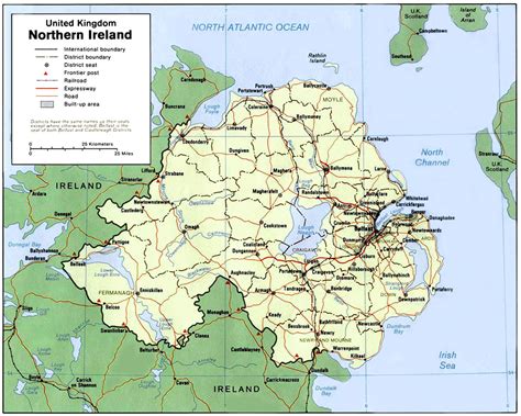 Map of Northern Ireland - Nations Online Project