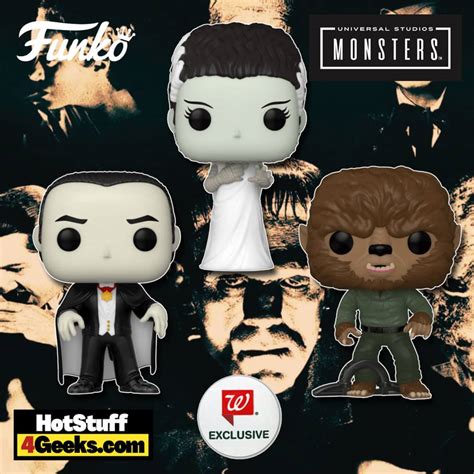 3 NEW Universal Monsters Funko Pops! Walgreens Exclusives 2021