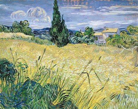 van Gogh "Landscape with Green Corn" (1889) Glossy Poster - Walmart.com ...