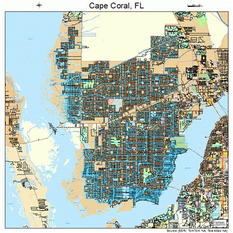 Cape Coral Florida Street Map 1210275