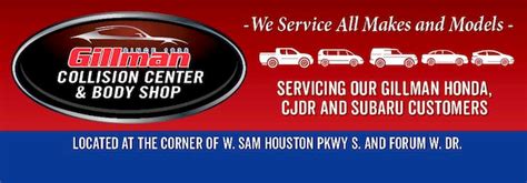 Body Shop Specials | Gillman Chrysler Jeep Dodge RAM | Houston, TX