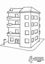 Para Colorear Apartamento Appartement Kleurplaat Dibujo Coloring Pages  sketch template