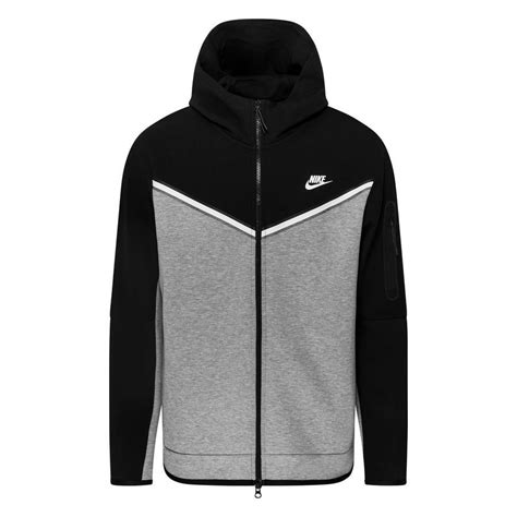 Nike Hoodie NSW Tech Fleece - Black/Grey Heather/White