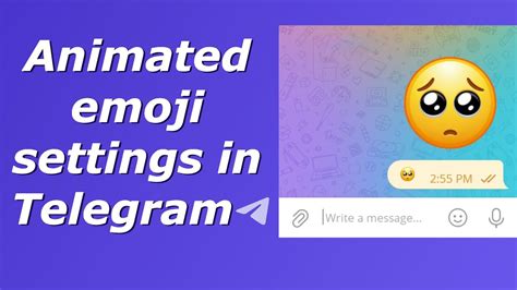 Animated emoji in Telegram | Emoji settings, enable, disable big ...