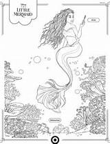 Ariel Para Colorir  60 Ideias LINDAS Imprimir【2024 sketch template