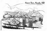 Hoover Dam Page Coloring Pages sketch template