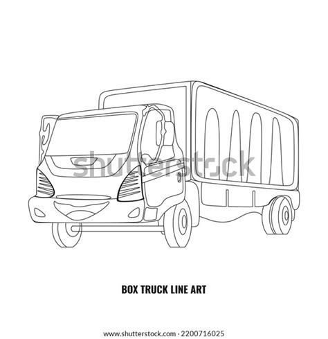 Cute Box Truck Outline Vector Funny: เวกเตอร์สต็อก (ปลอดค่าลิขสิทธิ์) 2200716025 | Shutterstock