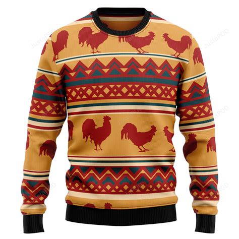 Amazing Chicken Ugly Christmas Sweater, Amazing Chicken 3D All Over ...