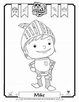 Fun mike The Knight coloring Page sketch template