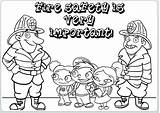 Fire Safety Week Coloring Pages sketch template