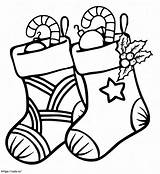 Christmas Stocking 22 coloring Page sketch template
