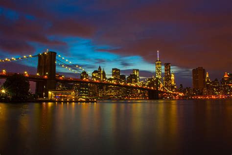 Brooklyn Bridge Sunset Photograph by Anthony Rossomando - Fine Art America