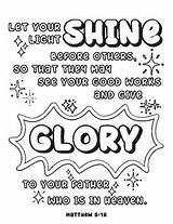 Bible Verse Coloring Page  Matthew 516 By Danielle Tripp TPT sketch template