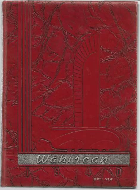 1940 WAUSAU WISCONSIN High School "Wahiscan" Yearbook $8.95 - PicClick