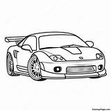 Sporty Jdm Car With Spoiler Coloring Page  Pagescom sketch template