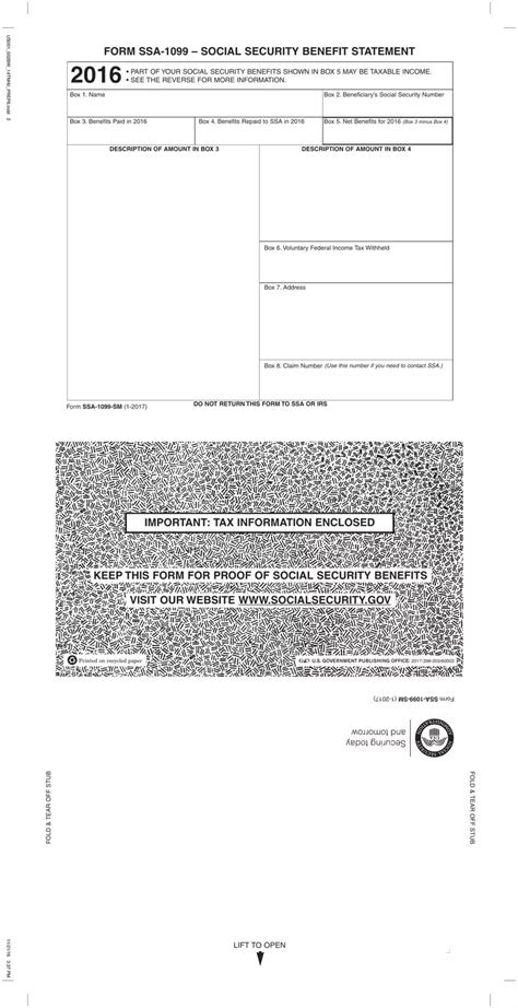 Form Ssa 1099 ≡ Fill Out Printable PDF Forms Online