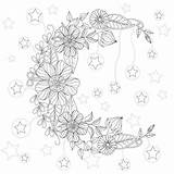 Sun Moon Stars Coloring Page At GetDrawings Free Download Home Moon  sketch template