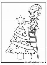 Free Printable Coloring Pages Christmas Elf sketch template