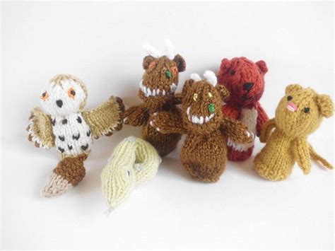 PDF GRUFFALO Finger Puppets Knitting Pattern - Etsy UK | Knitting ...